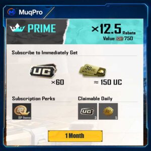 PUBG MOBILE  Prime (1 Month) Global